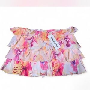 Urban Floral Ruffle Skirt